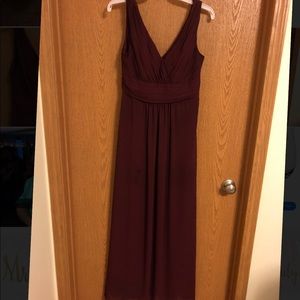 Red wine bridesmaid dress
